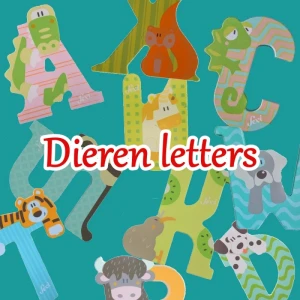 Sevi houten letters met dieren afbeelding